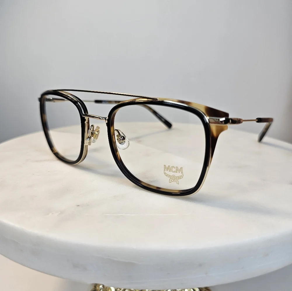 MCM Women's 53 mm Black & Havana Horned Aviator‎ Style Eyeglasses Frames